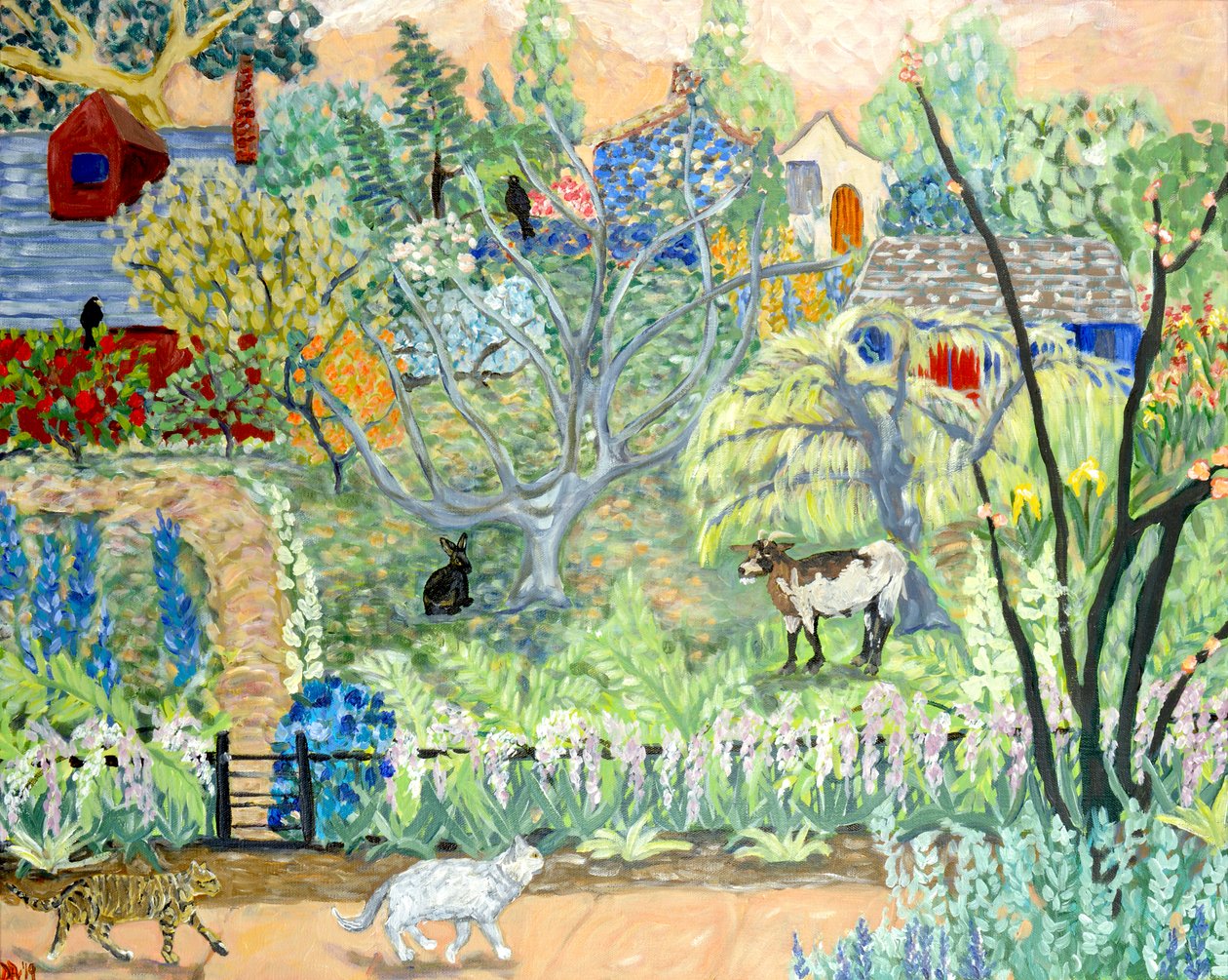 Maison de rêve, 2019 acrylique sur toile - Deborah Eve Alastra