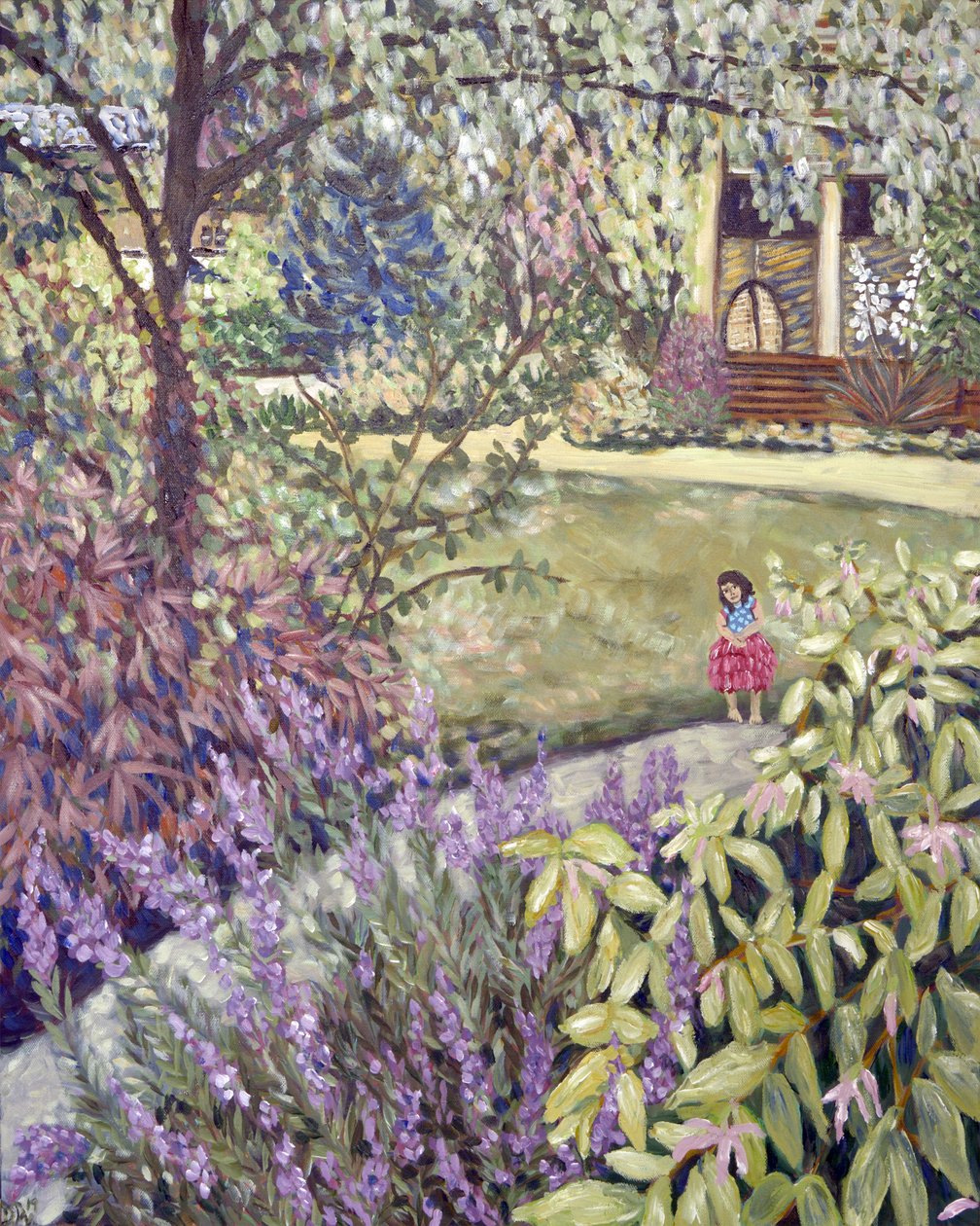 Fée des fleurs, 2019 (acrylique sur toile) - Deborah Eve Alastra