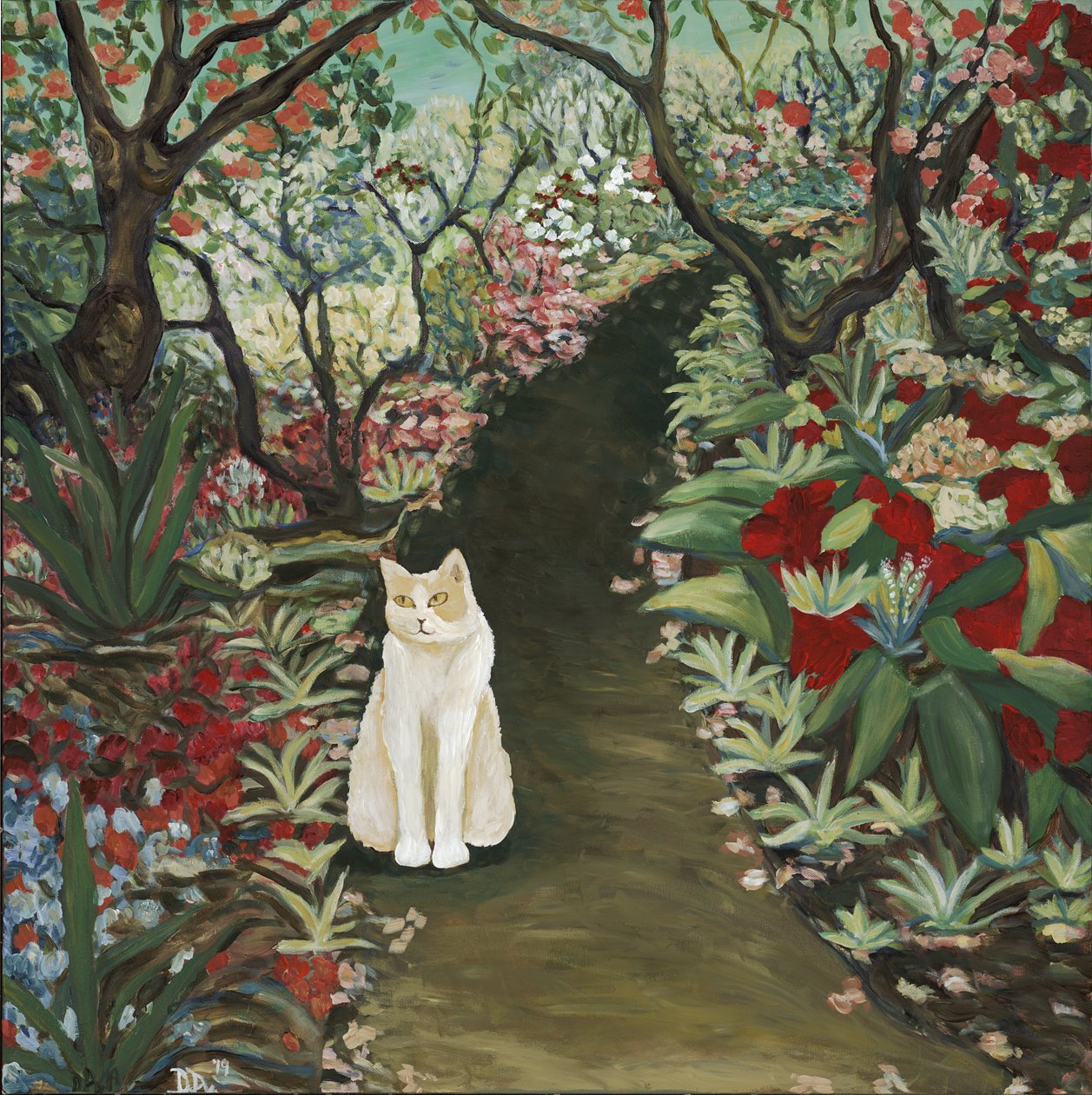 Rêve de jardin, 2019 (acrylique sur toile) - Deborah Eve Alastra