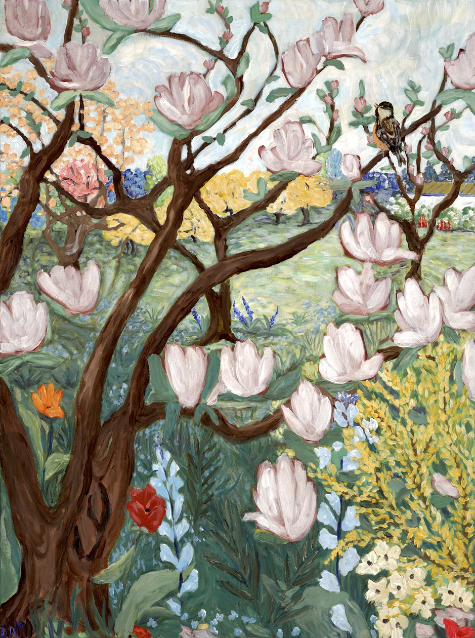 Magnolia, 2019 (acrylique sur toile) - Deborah Eve Alastra