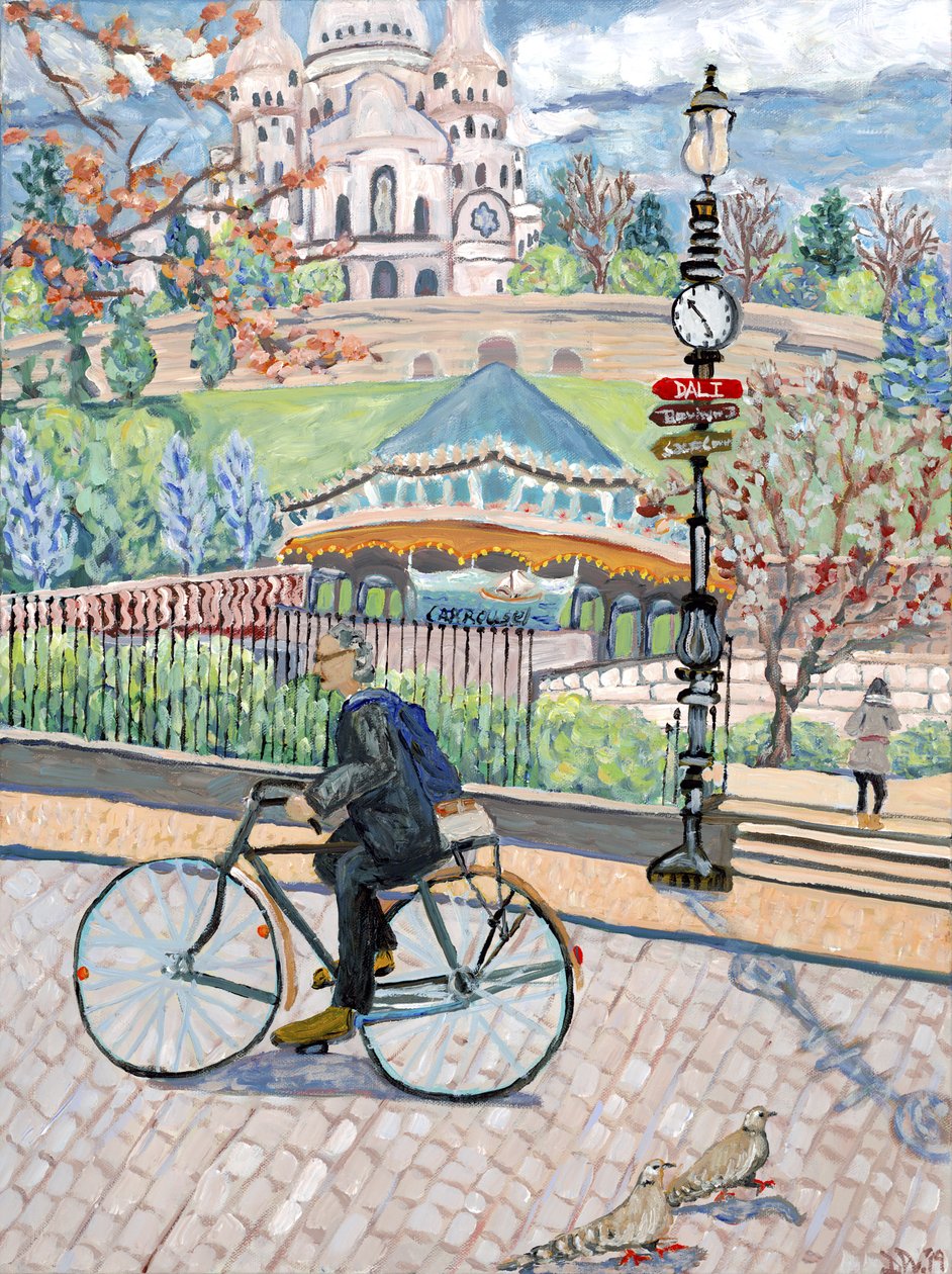 Vue du Sacré-Cœur, 2019 (acrylique sur toile) - Deborah Eve Alastra