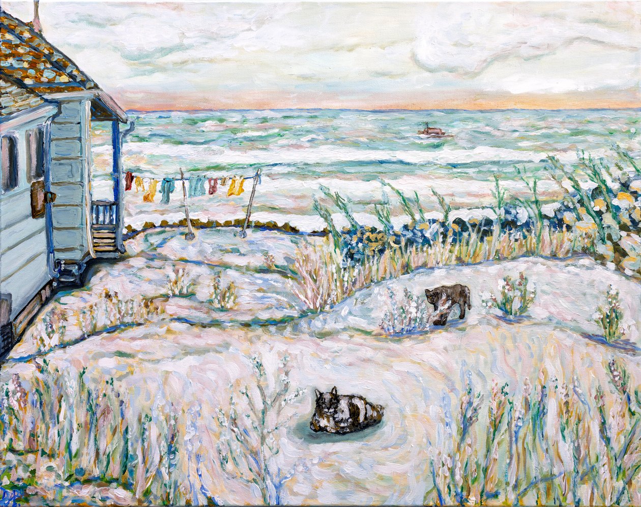 La côte sauvage, 2024 (acrylique sur toile) - Deborah Eve Alastra