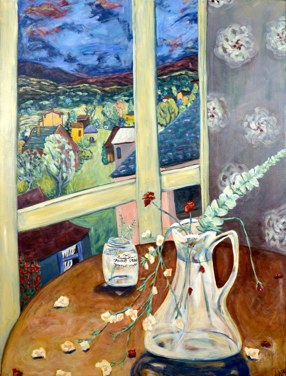 En attendant la tempête, 2020 (acrylique sur toile) - Deborah Eve Alastra