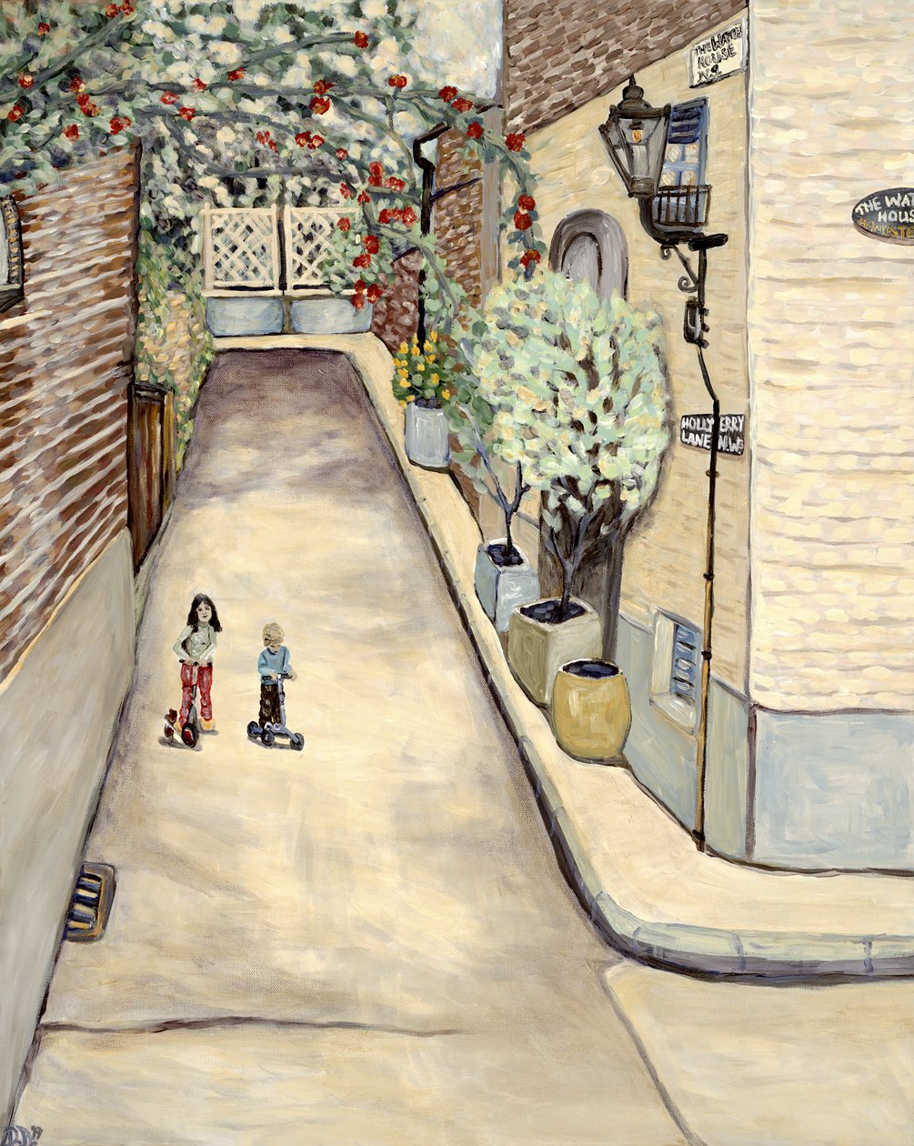 Watch House Hampstead, 2017 (acrylique sur toile) - Deborah Eve Alastra