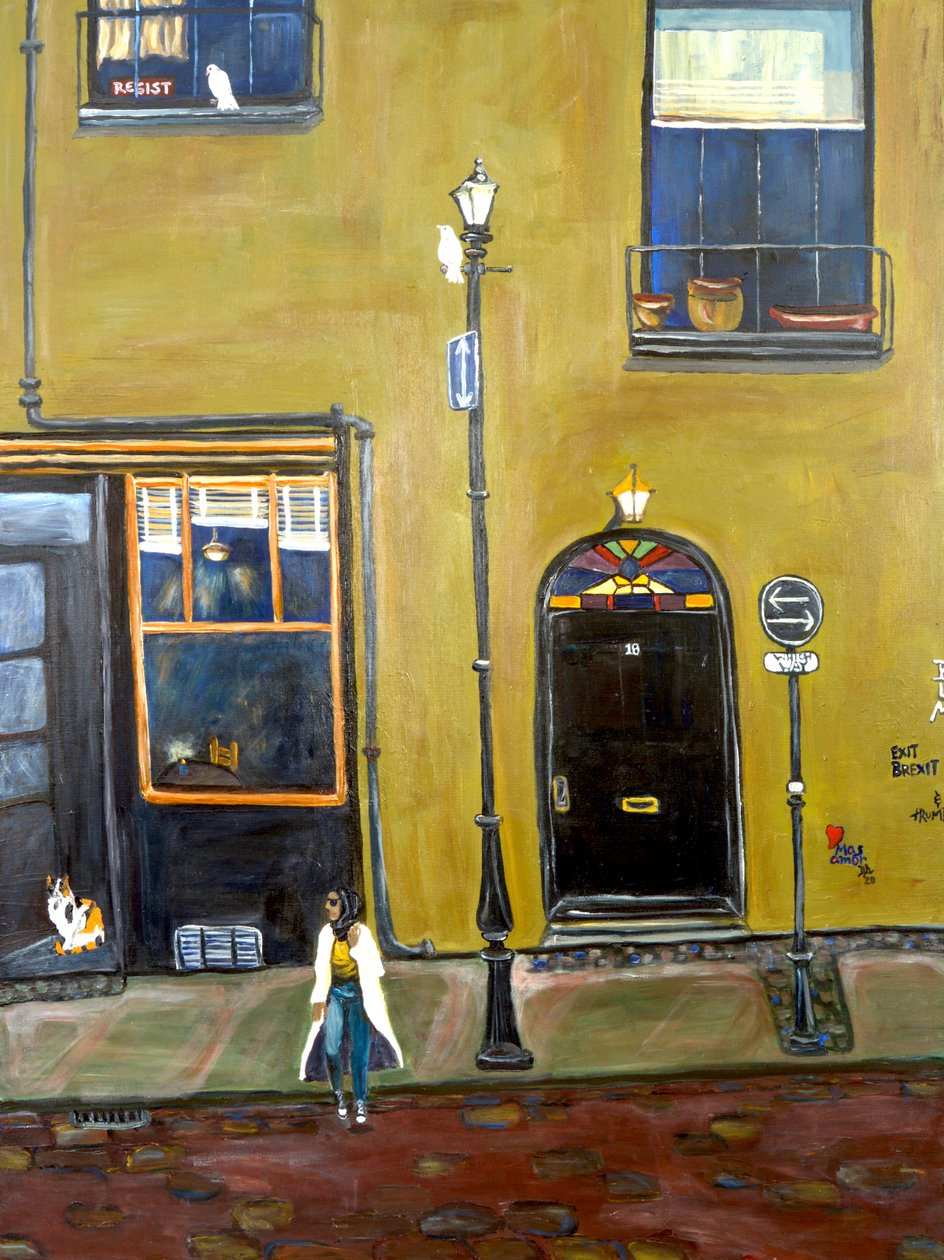 Which Way, 2021 (acrylique sur toile) - Deborah Eve Alastra