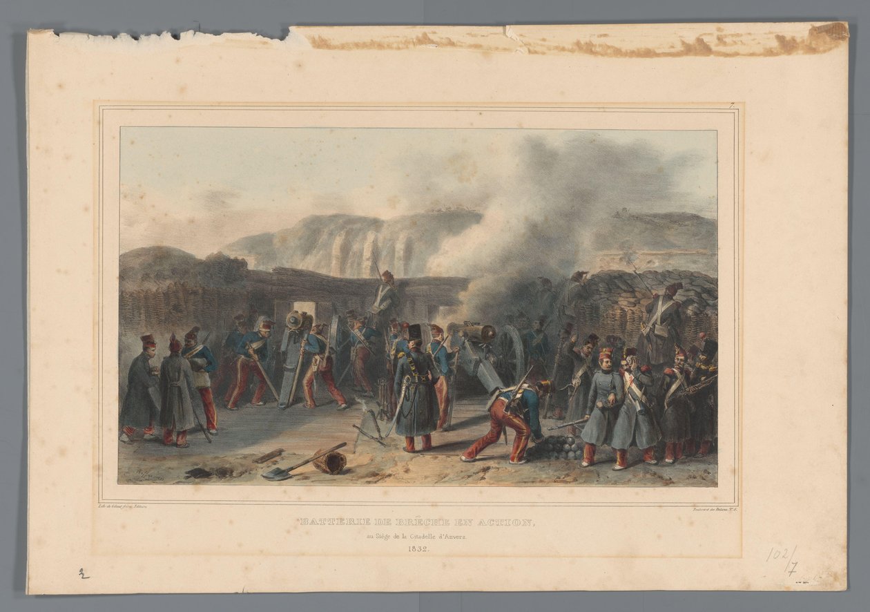 Bombardement de la Citadelle, 1832 - Denis Auguste Marie Raffet