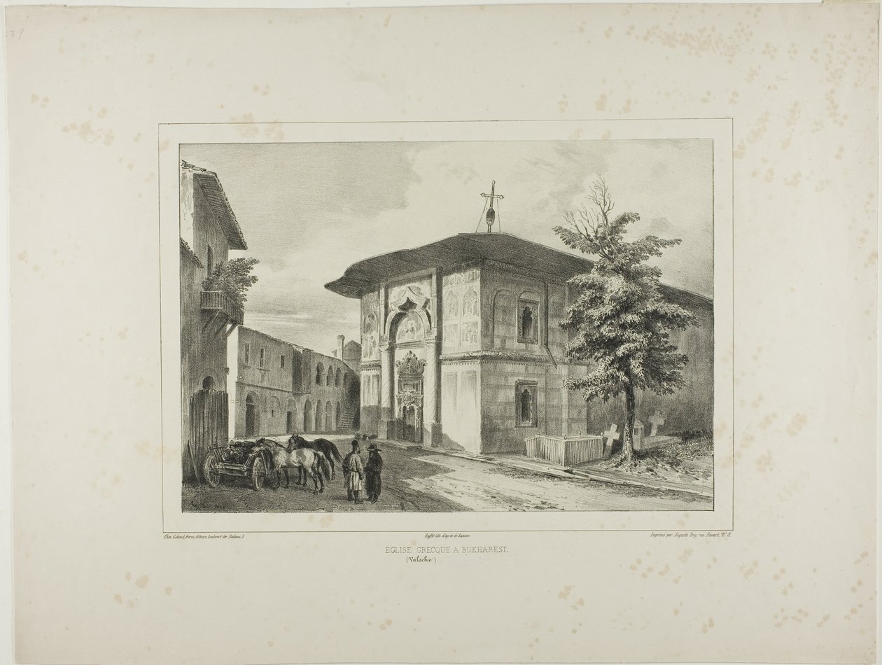 Église grecque, Bucarest, Valachie, 15 juillet 1837 - Denis Auguste Marie Raffet