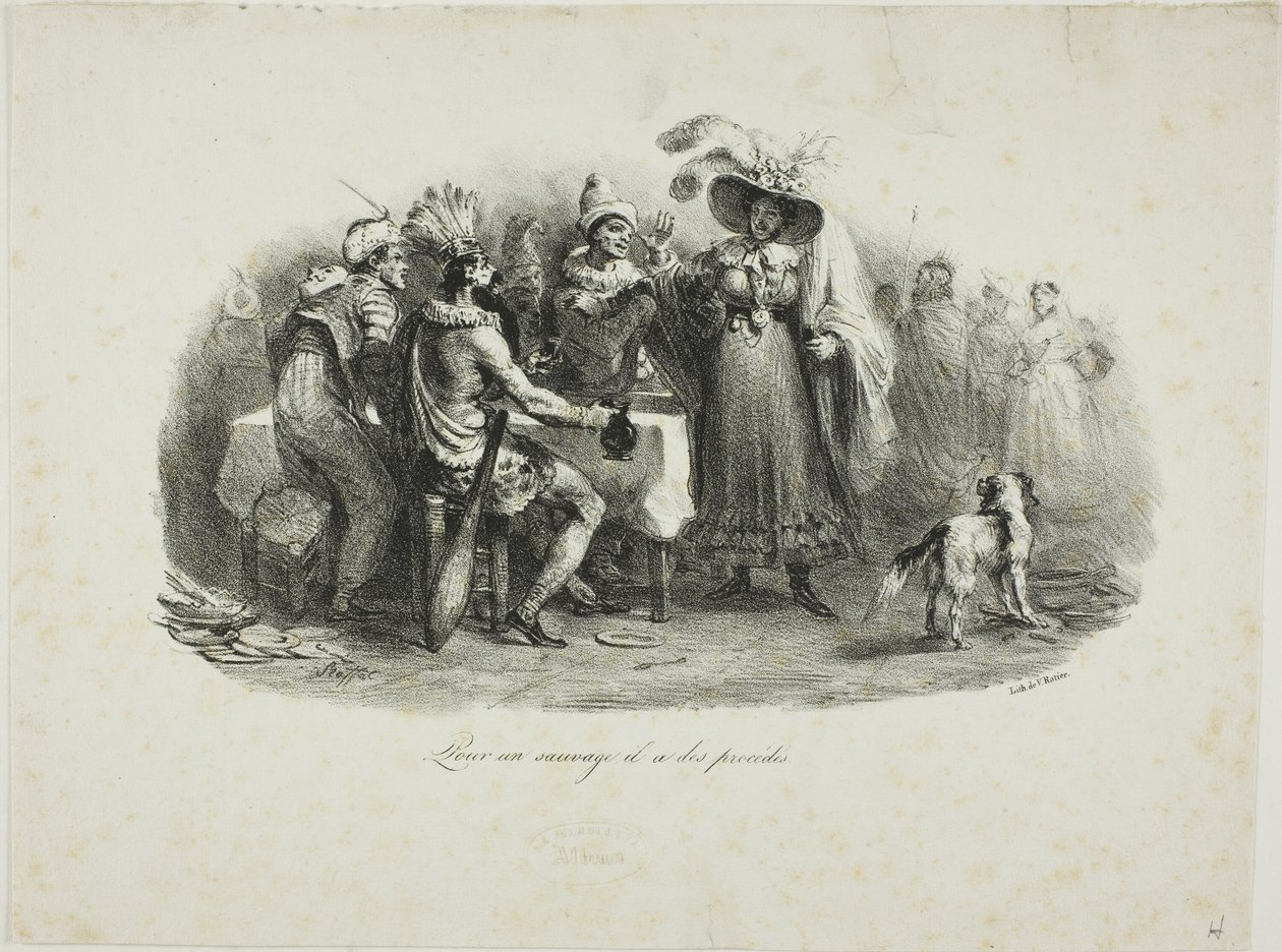 Il se comporte comme un sauvage - Denis Auguste Marie Raffet