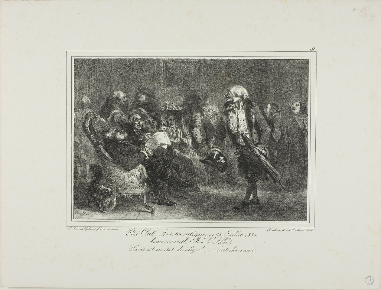 Petit club aristocratique, 28 juillet 1830 - Denis Auguste Marie Raffet