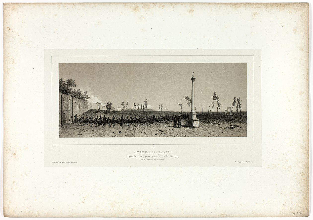 Ouverture de la première parallèle, de Souvenirs d