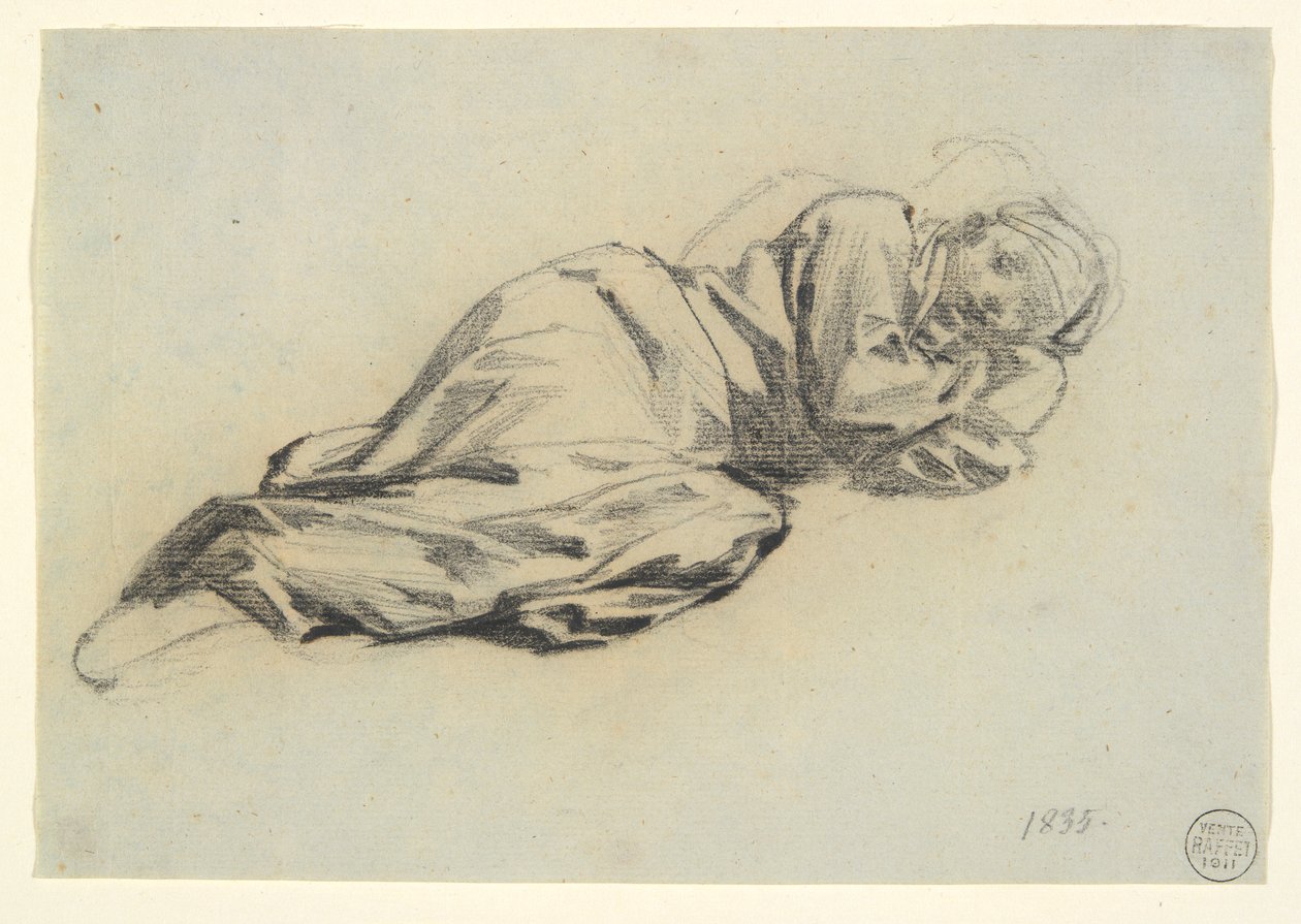 Figure Allongée - Denis Auguste Marie Raffet