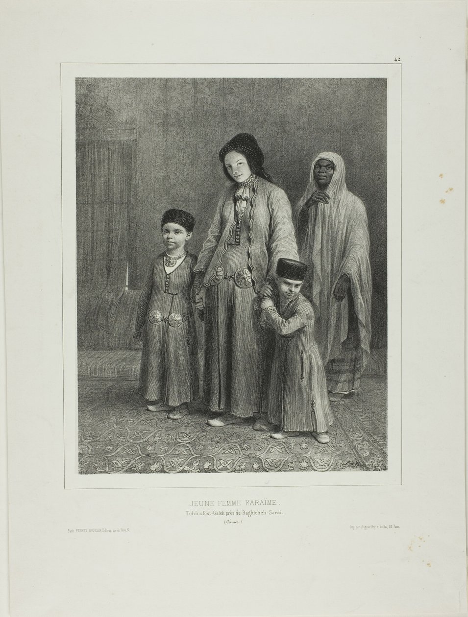 Jeune femme karaïme, Tchioufout-Galech près de Baghtcheh-Saraï, Crimée - Denis Auguste Marie Raffet