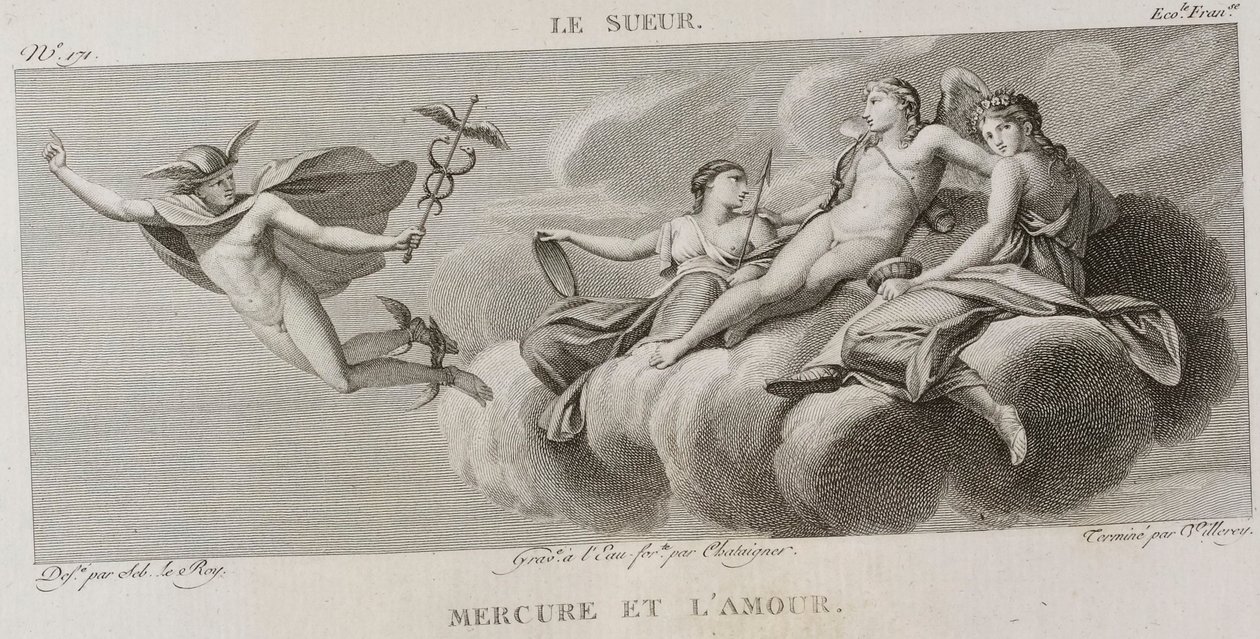 Denis-Sébastien Leroy, Antoine-Claude-François Villerey et Chataigner - Mercure et l