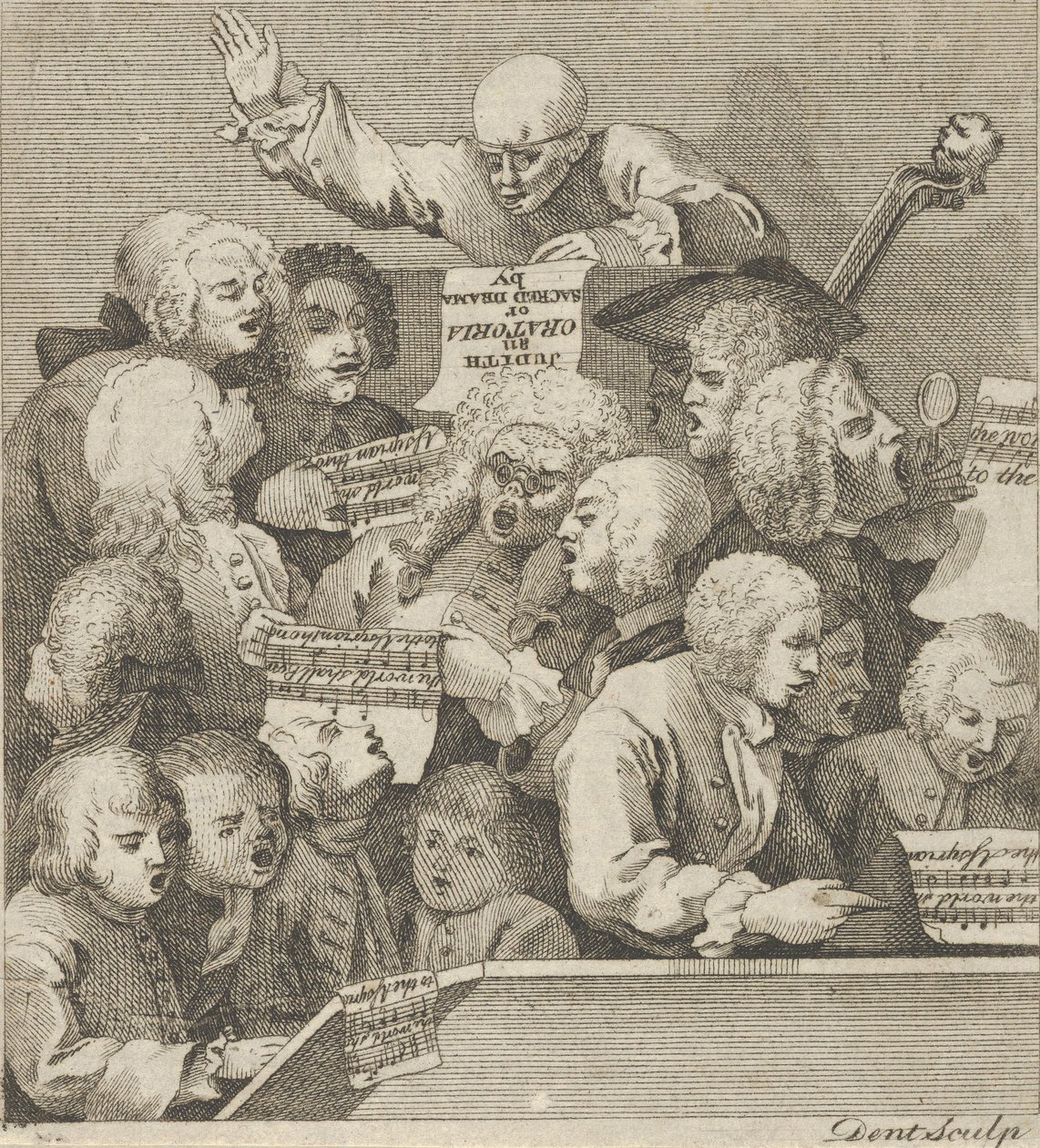 Un chœur de chanteurs, vers 1800 - Dent