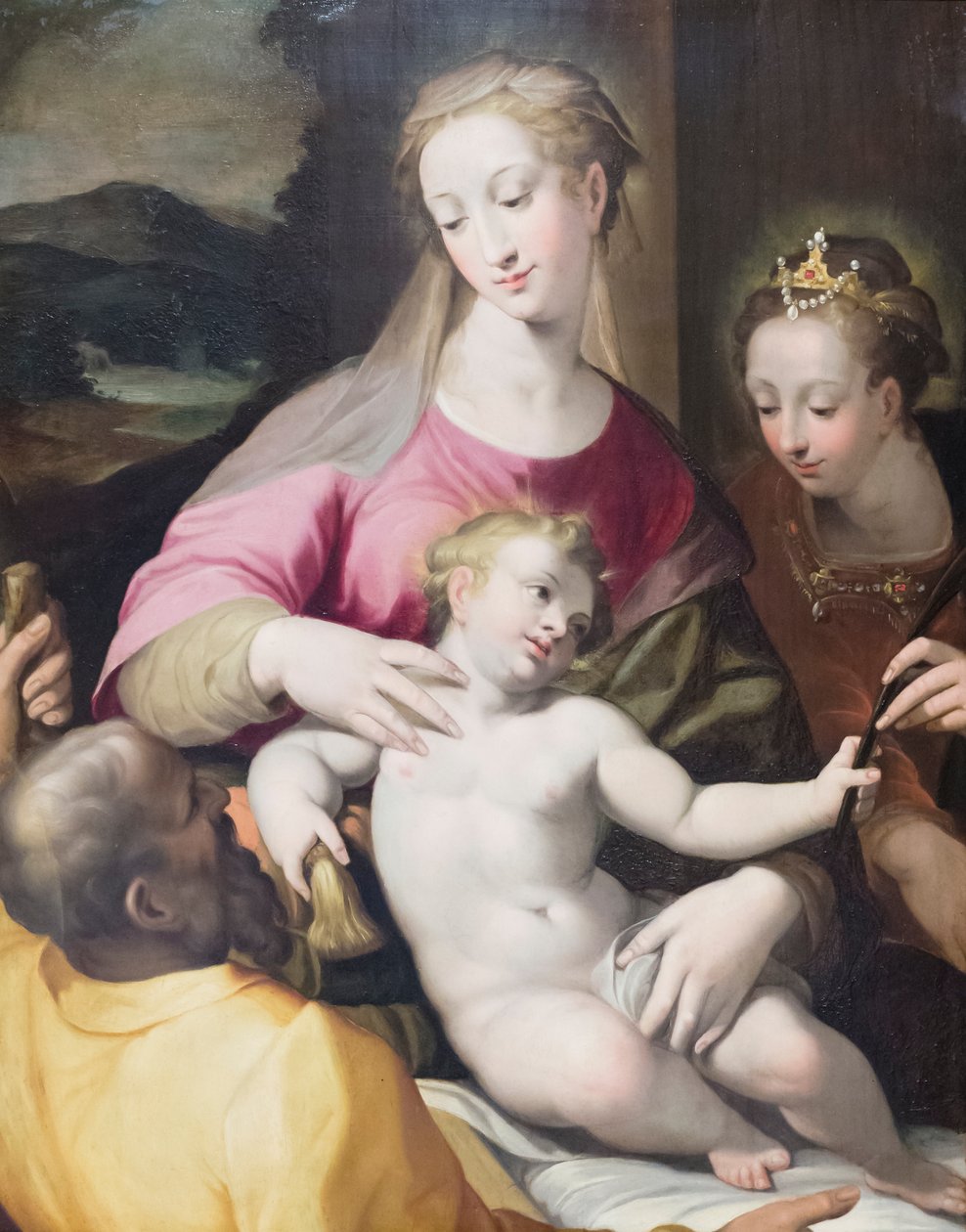 Le mariage mystique de Sainte Catherine - Denys Calvaert or Calvart