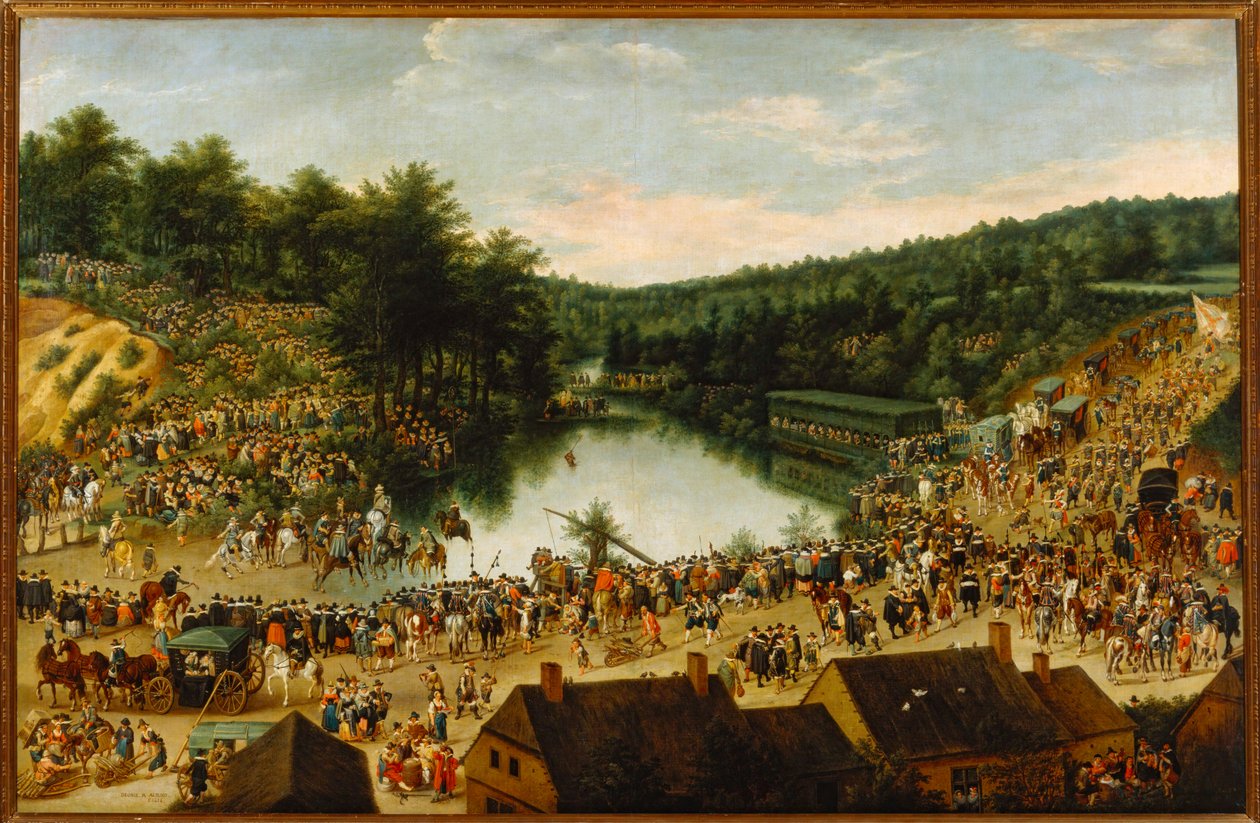 Fête de Notre-Dame des Bois ... (huile sur toile) - Denys van Alsloot