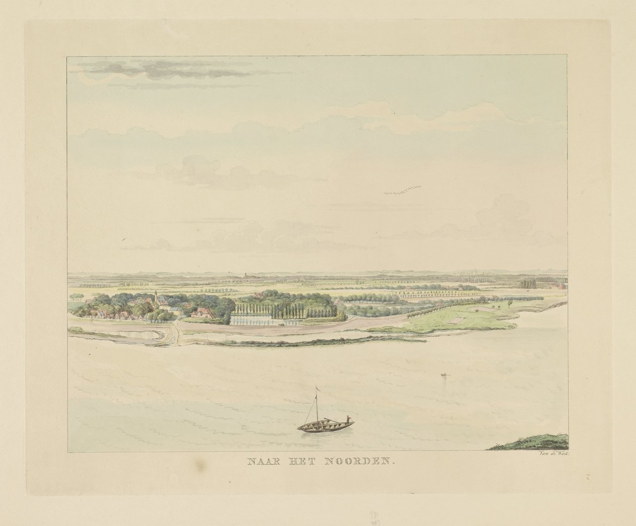 Vue sur la Waal au nord de Nimègue - Derk Anthony van de Wart