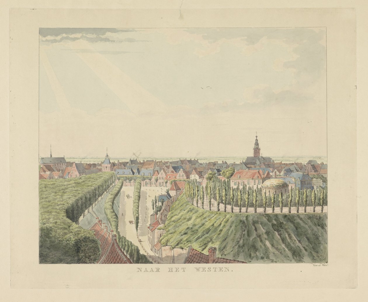 Nimègue, vue depuis la Belvédère vers l