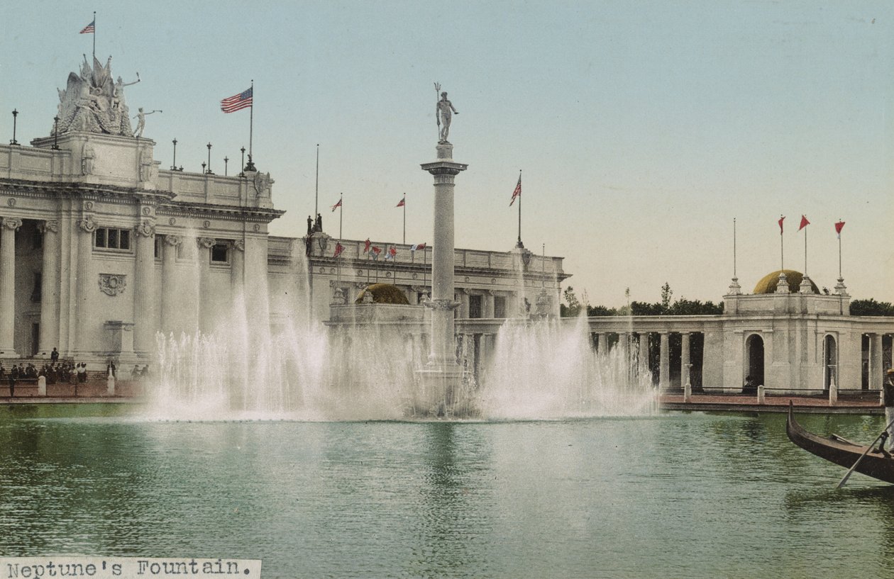 Fontaine de Neptune, Exposition Trans-Mississippi, 1898 - Detroit Photographic Co.