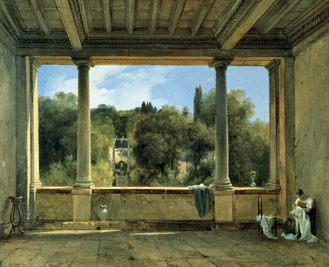 Vue depuis la loggia supérieure de la Villa Aldobrandini à Frascati - Didier Boguet