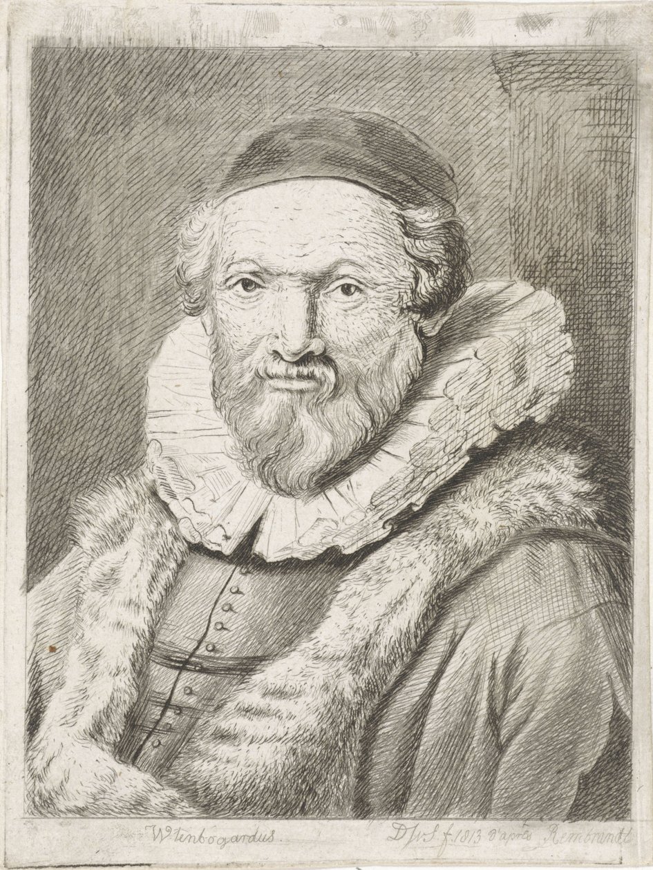 Portrait de Johannes Wtenbogaert (Wtenbogardus) - Diederik Jan Singendonck