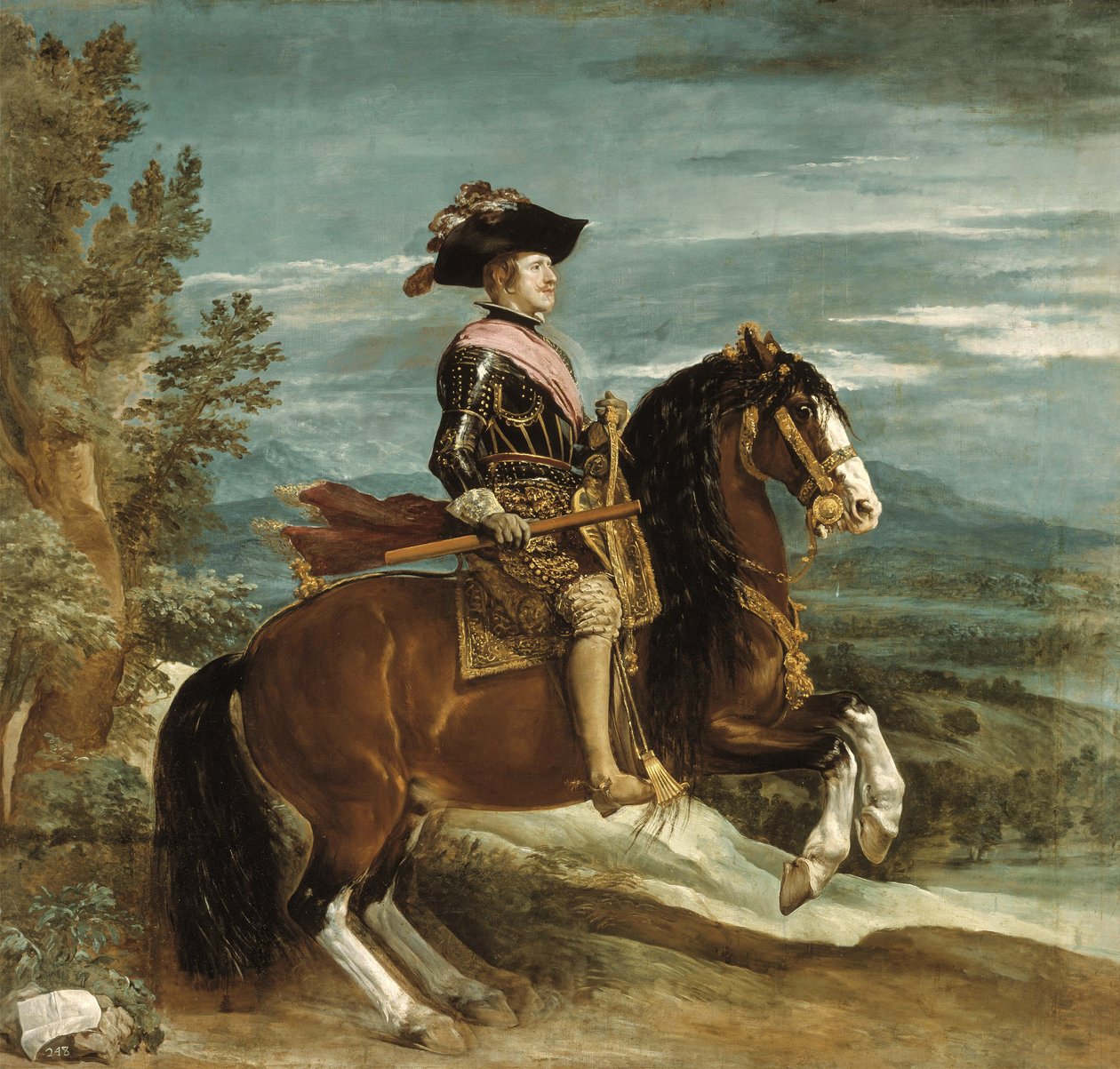 Portrait équestre de Philippe IV (1605-65) c.1636 - Diego Velázquez