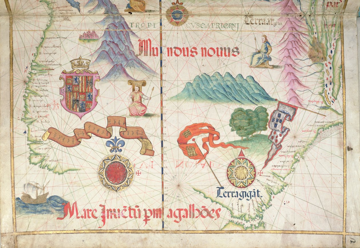 Amérique du Sud (Sud), détail d