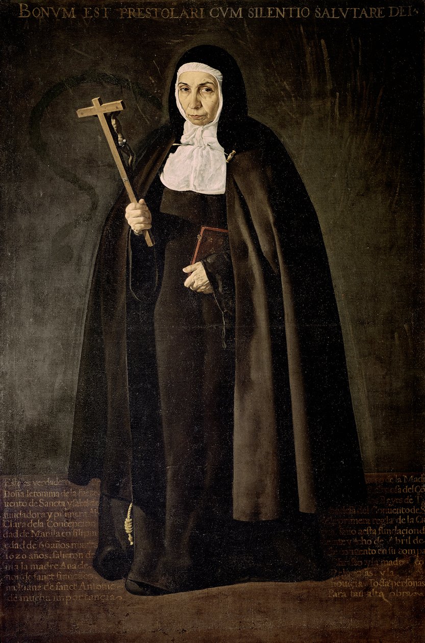 Portrait de Mère Jeronima de la Fuente - Diego Rodriguez de Silva y Velazquez