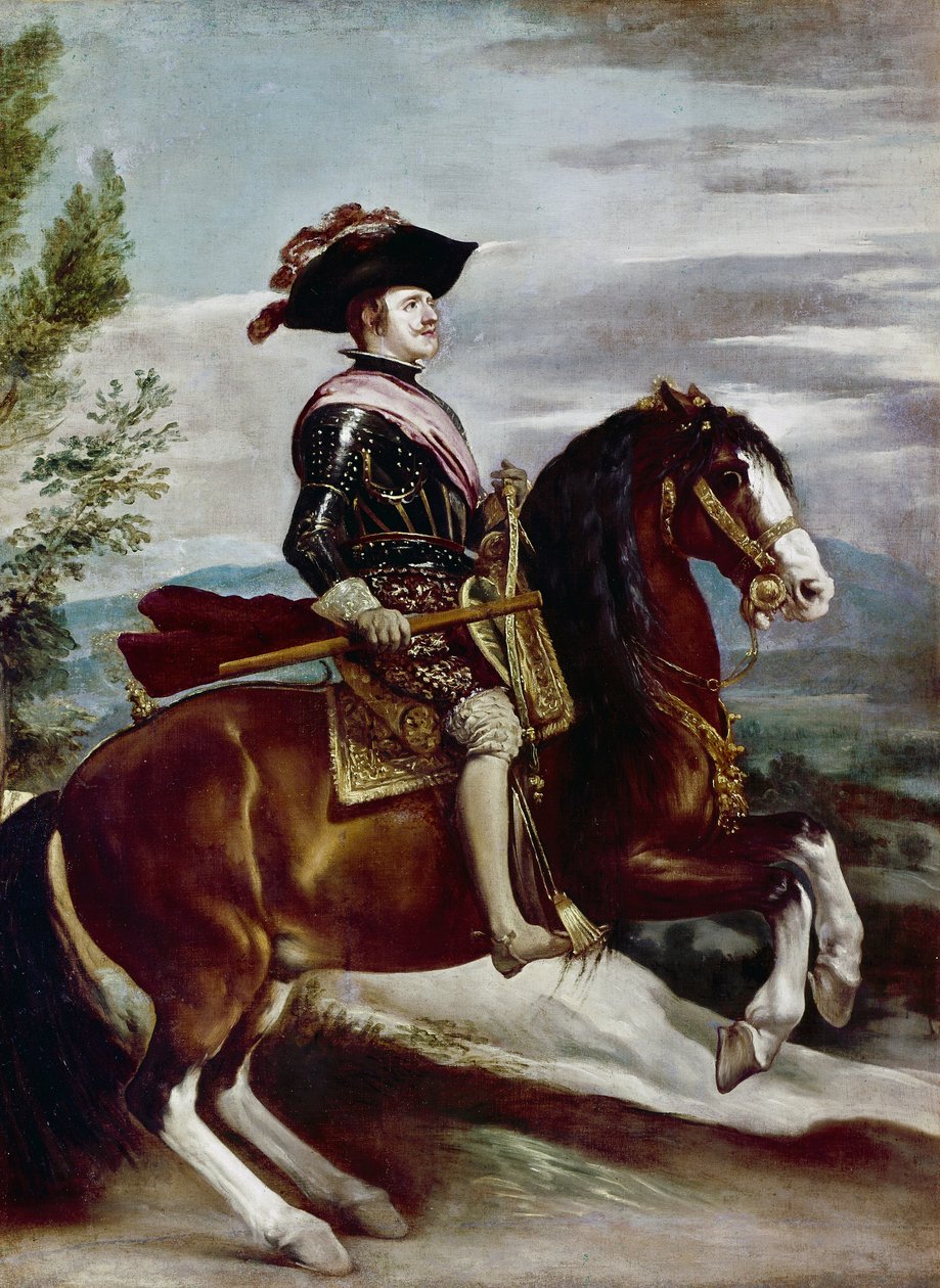 Portrait de Philippe IV à cheval - Diego Rodriguez de Silva y Velazquez