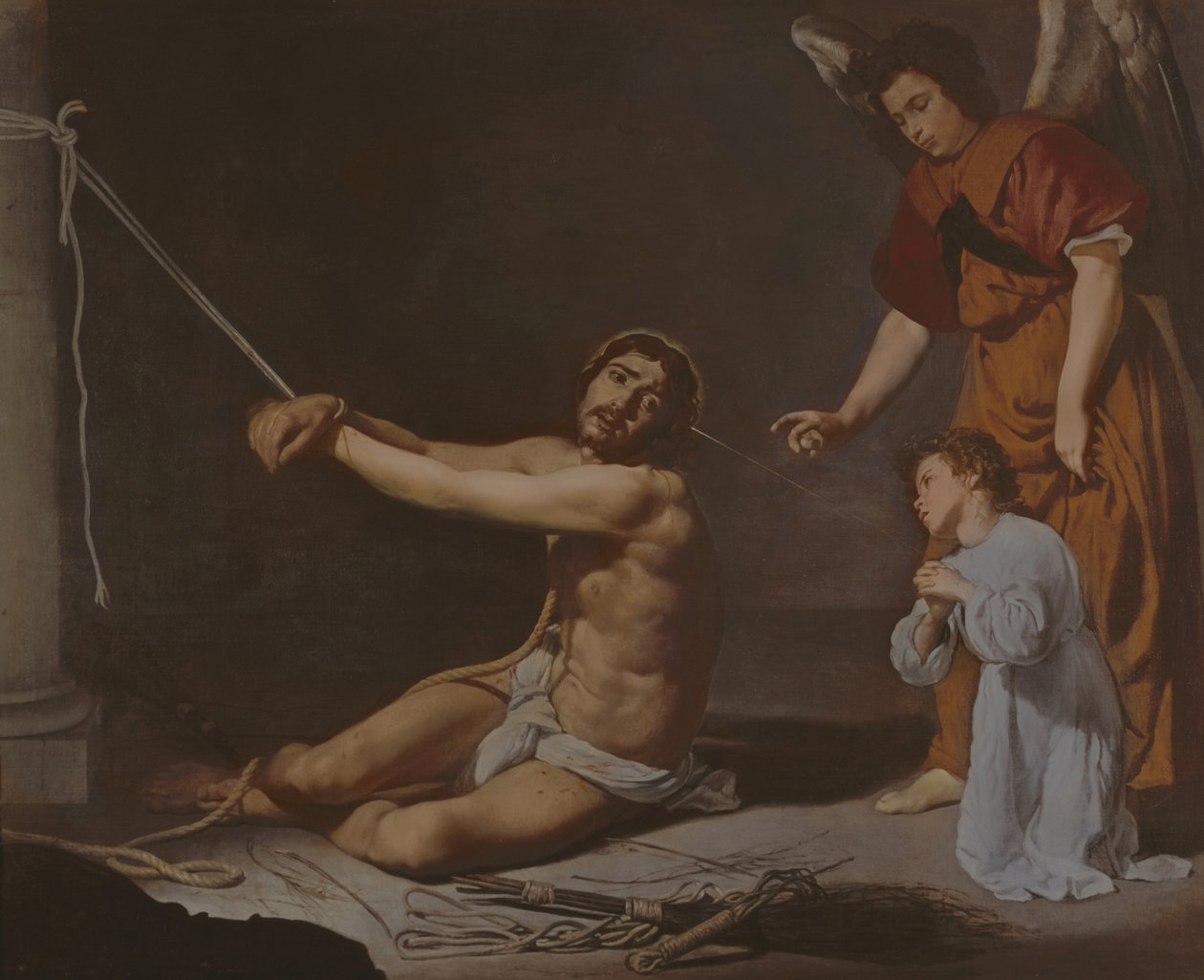 Le Christ après la flagellation contemplé par l