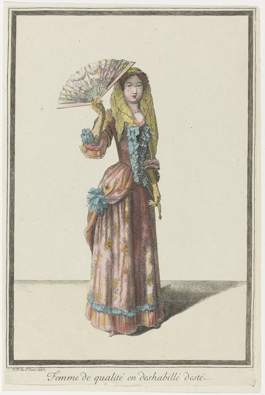 Femme de qualité en déshabillé d