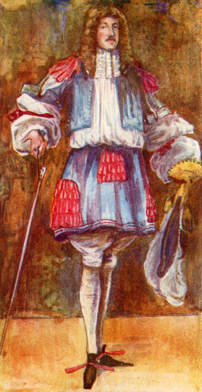 Costume masculin sous le règne de Charles II (1660-1685) - Dion Clayton Calthrop