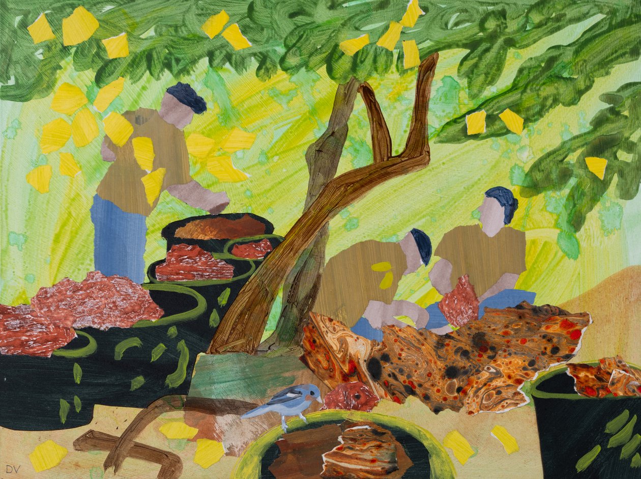 Printemps de Madère, jardins botaniques (collage) - Dione Verulam