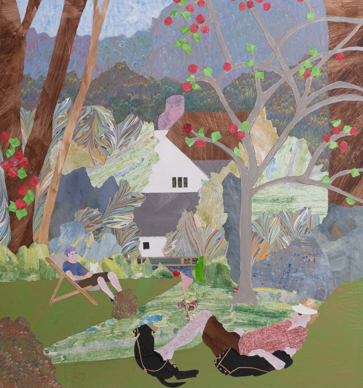 Vacances en septembre (collage) - Dione Verulam