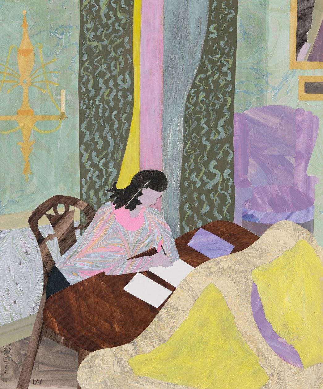 Travailler (collage) - Dione Verulam