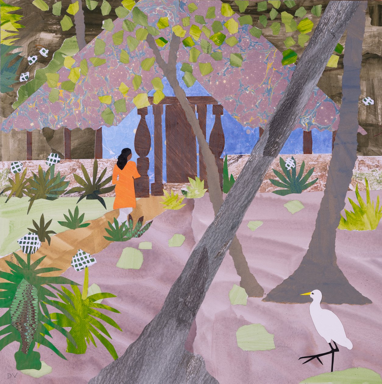 Professeur de yoga, Neeleshwar (collage) - Dione Verulam