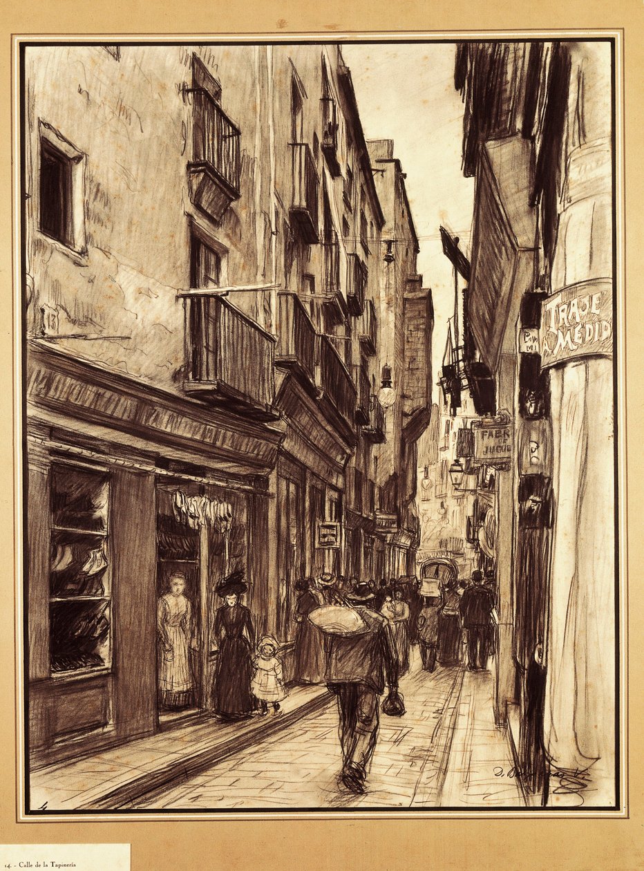 La rue Tapineria, Barcelone - Dionisio Baixeras-Verdaguer
