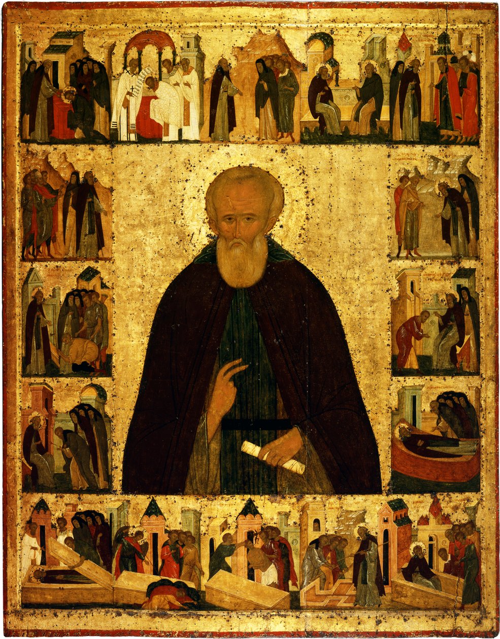 Saint Dmitry Prilutsky avec des scènes de sa vie, vers 1503 - Dionysius