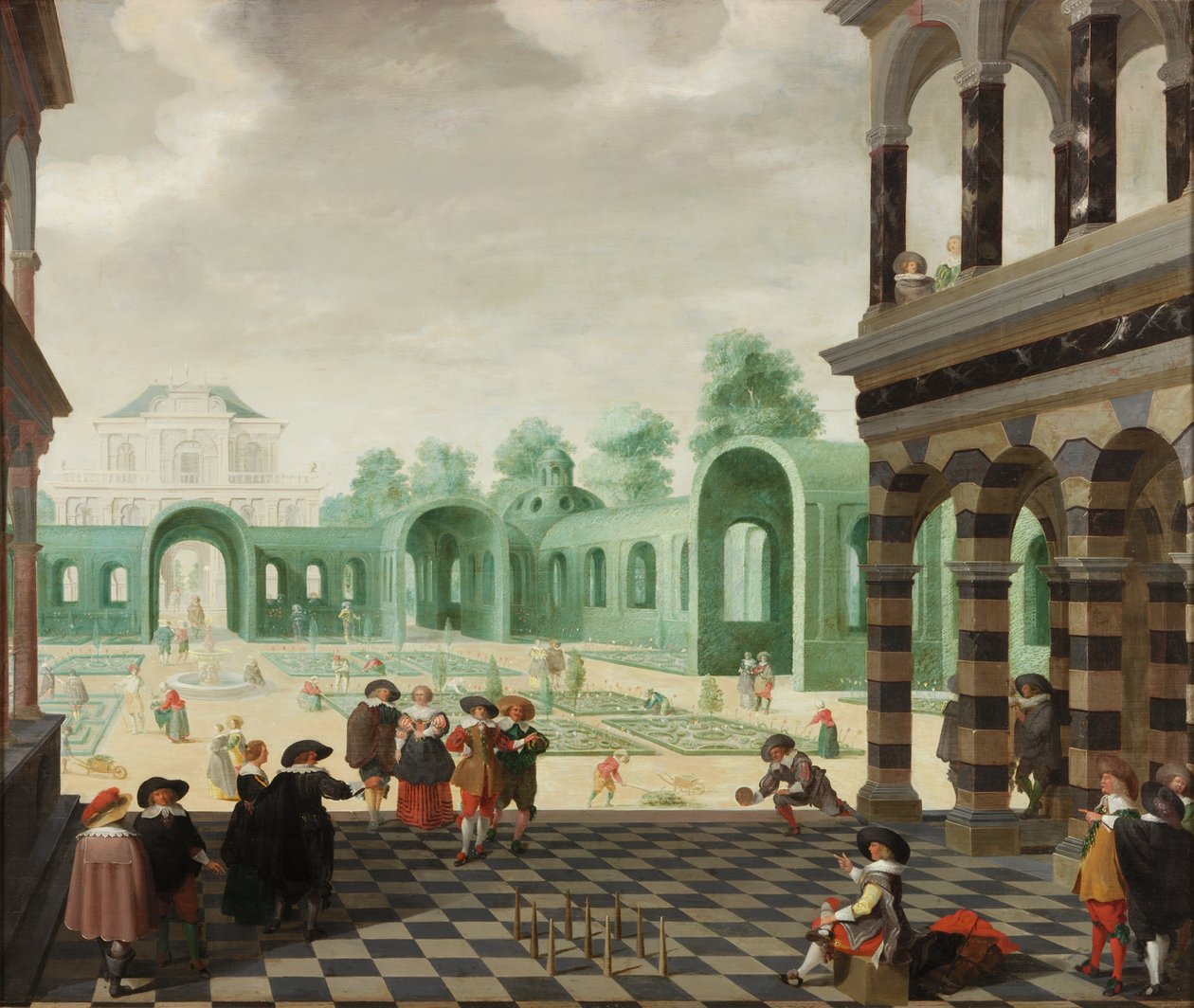 Scène de jardin hollandais, 1636 - Dirck van Delen