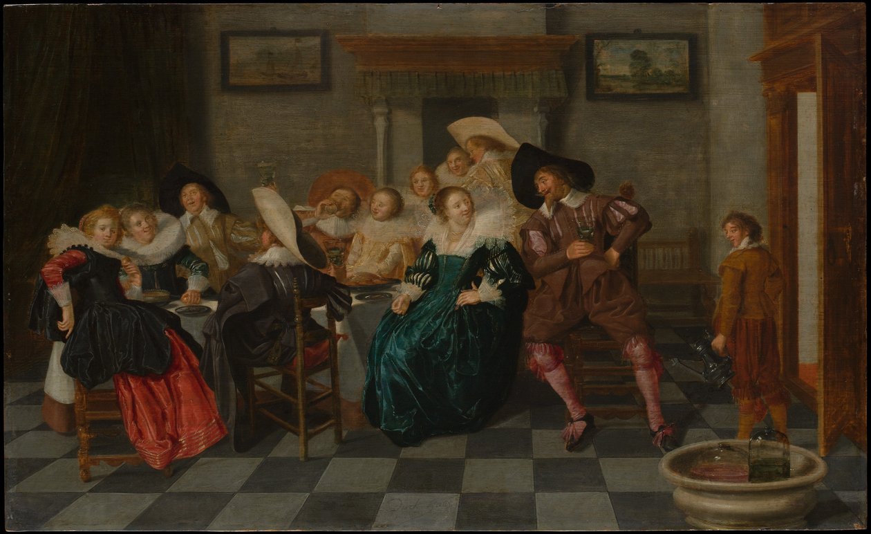 A Banquet - Dirck Hals
