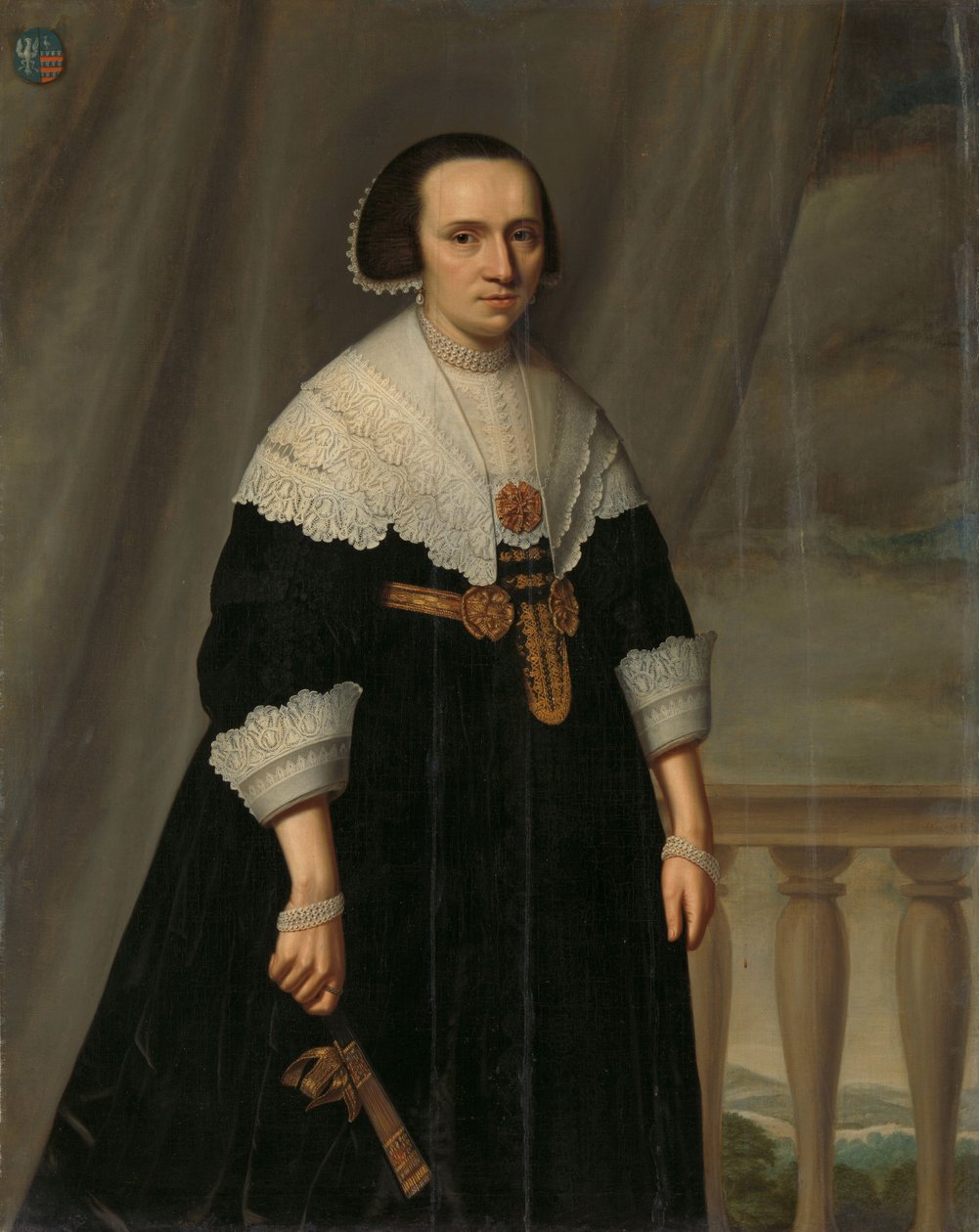 Portrait de Machteld Bas - Dirck Santvoort