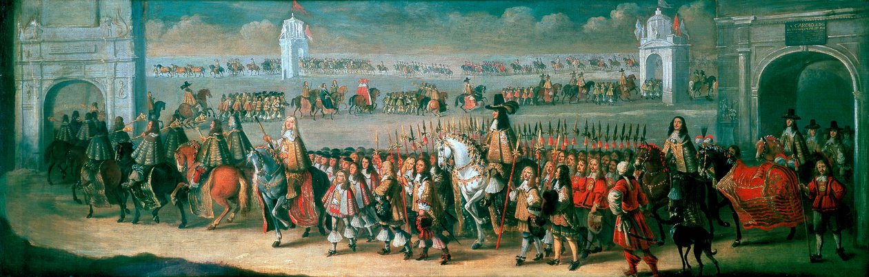 Charles II en procession de la Tour de Londres à Westminster, 22 avril 1661 - Dirck Stoop