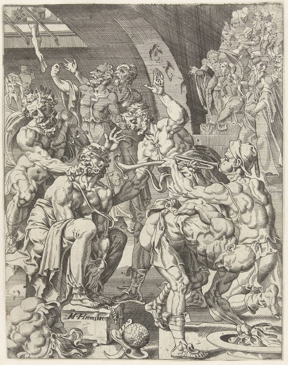 Bespotting van Christus - Dirck Volckertsz. Coornhert (attributed to)