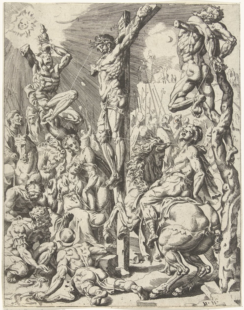 Christ en croix - Dirck Volckertsz. Coornhert (attributed to)