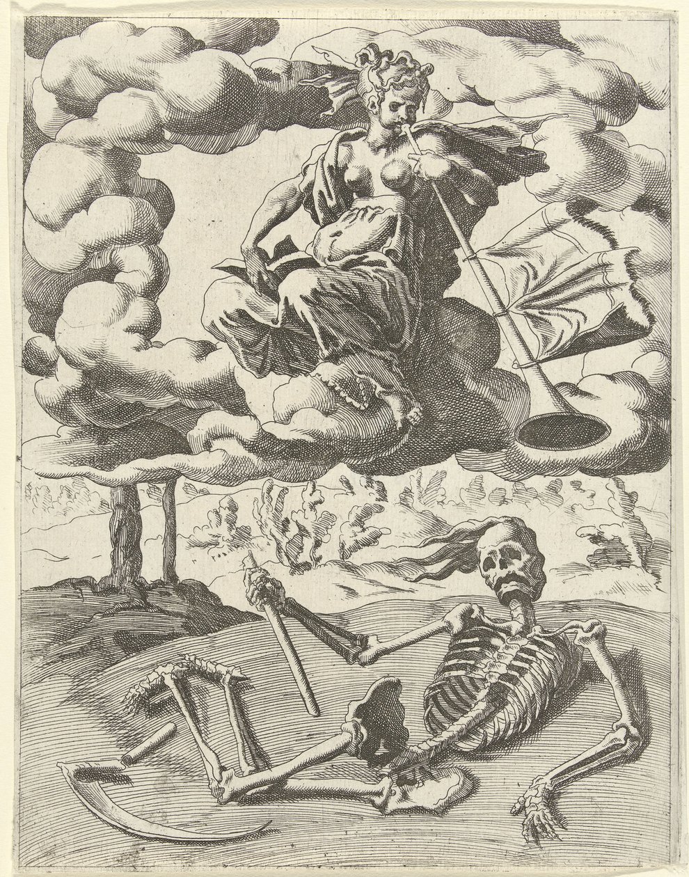 La gloire triomphe de la mort - Dirck Volckertsz. Coornhert (possibly)