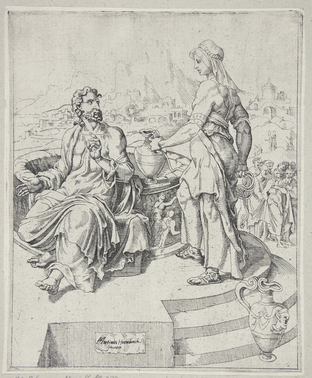 Le Christ et la femme samaritaine - Dirck Volckertsz. Coornhert