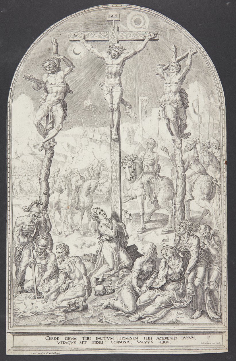 Christ sur la croix entre les deux voleurs - Dirck Volckertsz. Coornhert