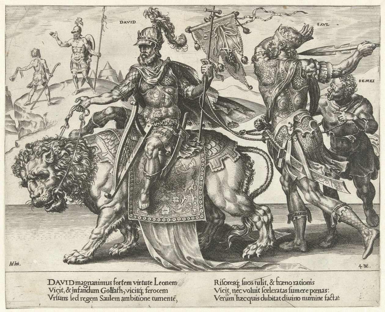 Triomphe de David (série) - Dirck Volckertsz. Coornhert