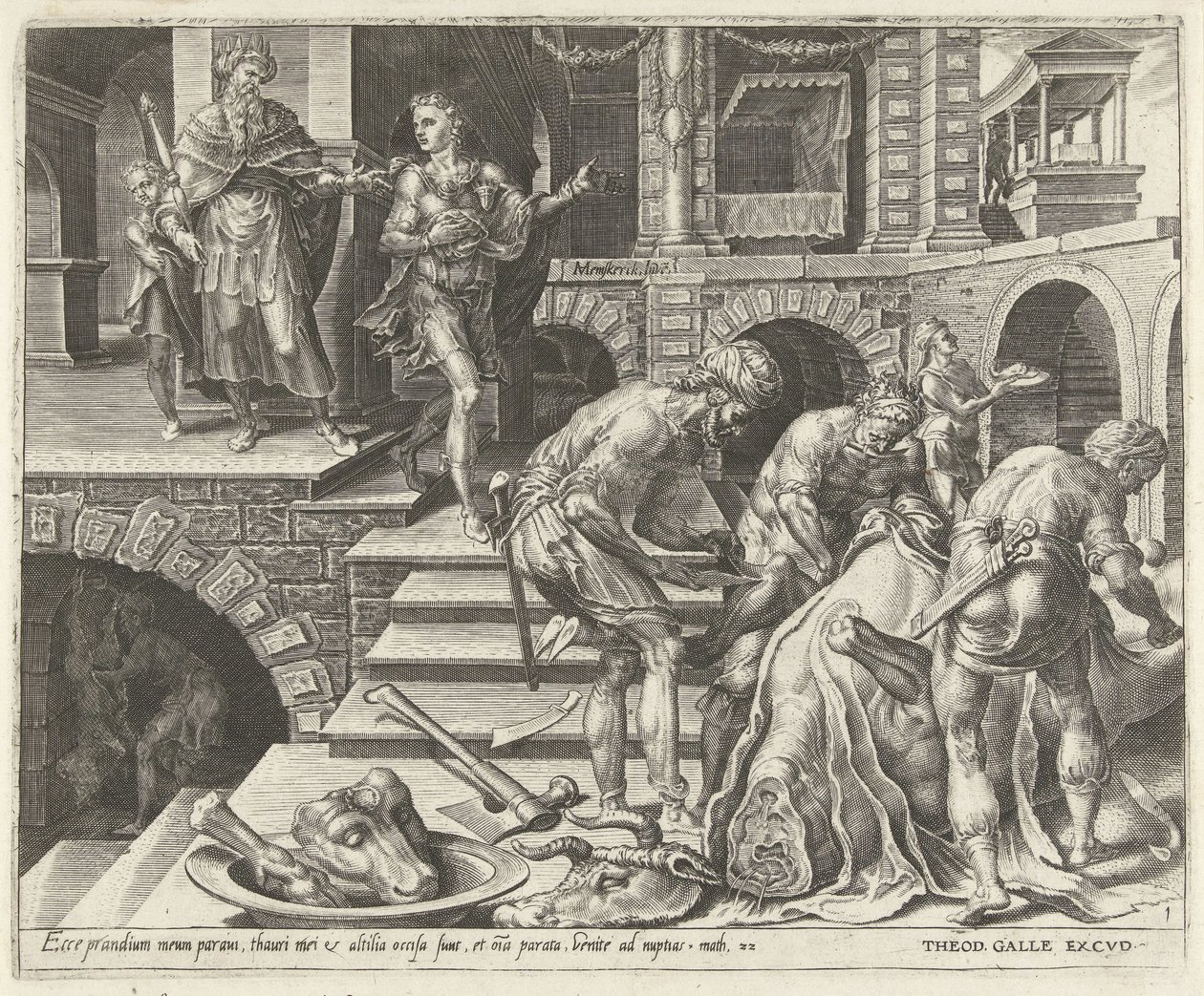 Préparatifs pour la fête de mariage - Dirck Volckertsz. Coornhert