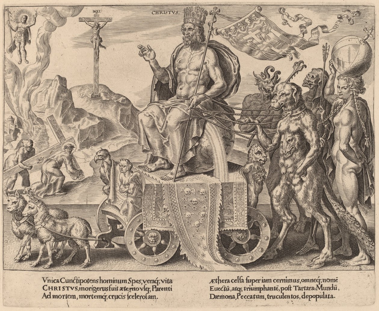 Le Triomphe du Christ - Dirck Volckertz Coornhert after Maerten van Heemskerck